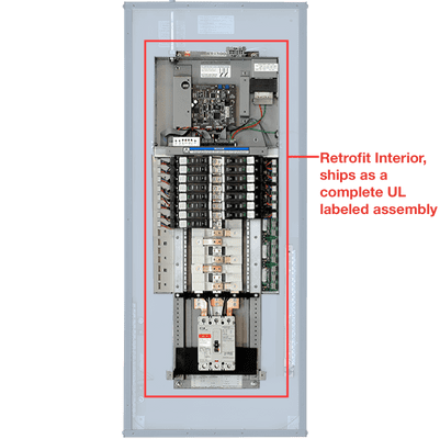 Retrofit Interior, ships as a complete UL labeled assembly