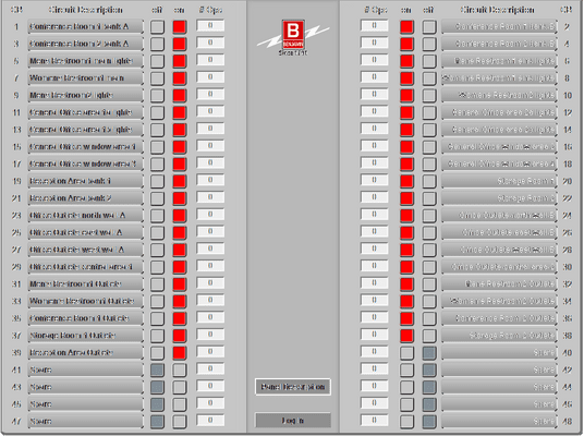 Sample image of web interface for smart control