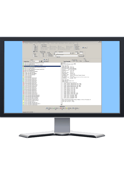 Computer monitor with software